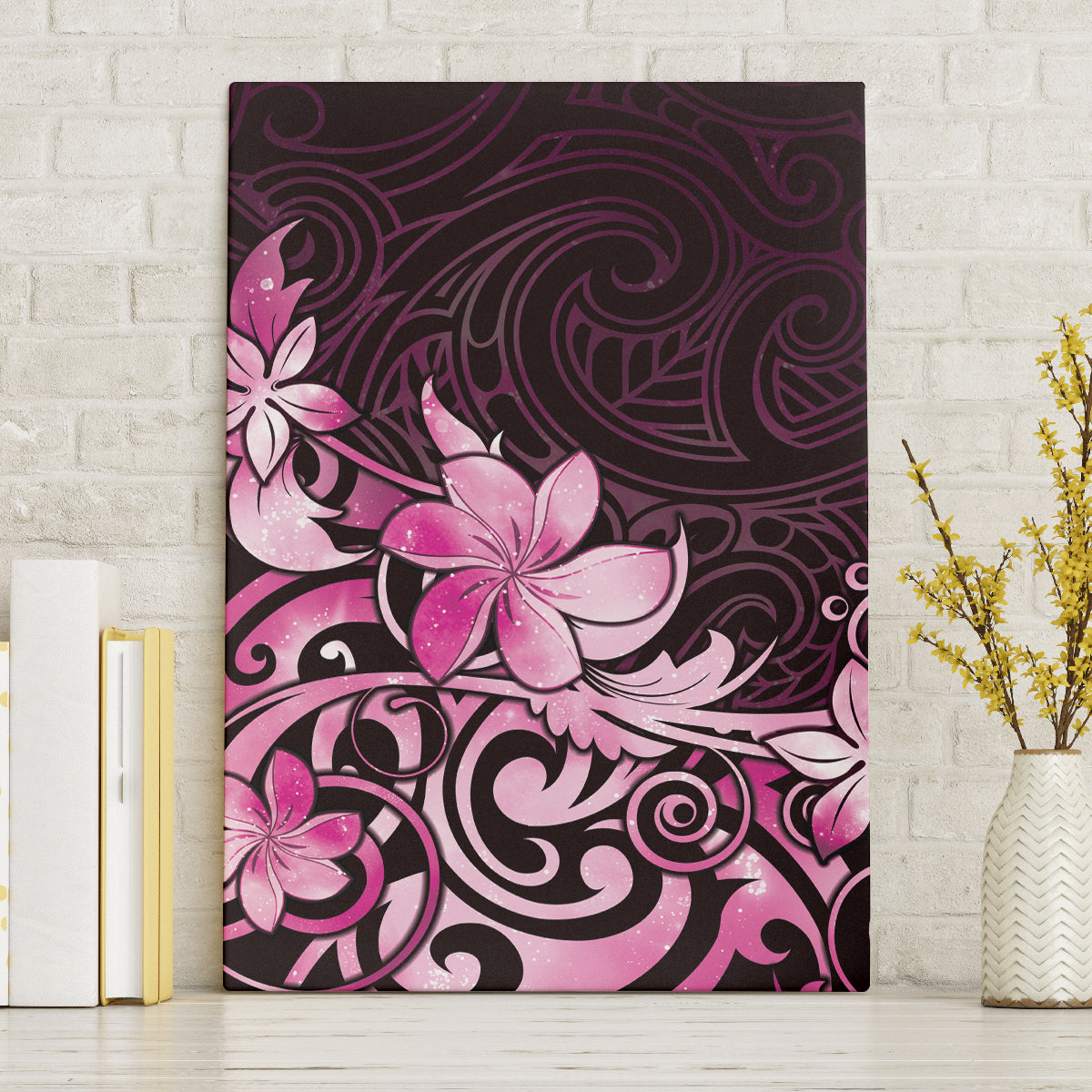 Matariki New Zealand Canvas Wall Art Maori Pattern Pink Galaxy LT05 Without Frame Pink - Polynesian Pride
