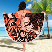Matariki New Zealand Beach Blanket Maori Pattern Red Galaxy LT05 - Polynesian Pride