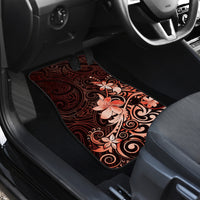 Matariki New Zealand Car Mats Maori Pattern Red Galaxy LT05 - Polynesian Pride