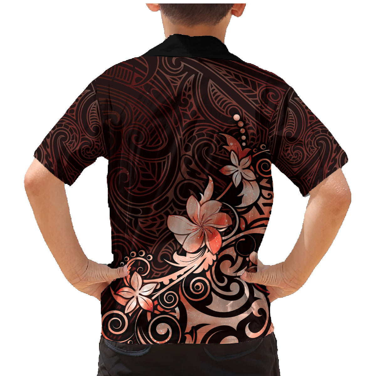 Matariki New Zealand Family Matching Mermaid Dress and Hawaiian Shirt Maori Pattern Red Galaxy