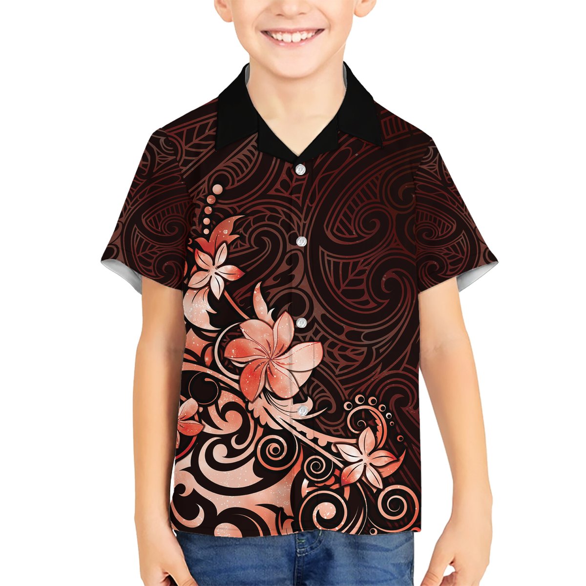 Matariki New Zealand Hawaiian Shirt Maori Pattern Red Galaxy LT05 - Polynesian Pride