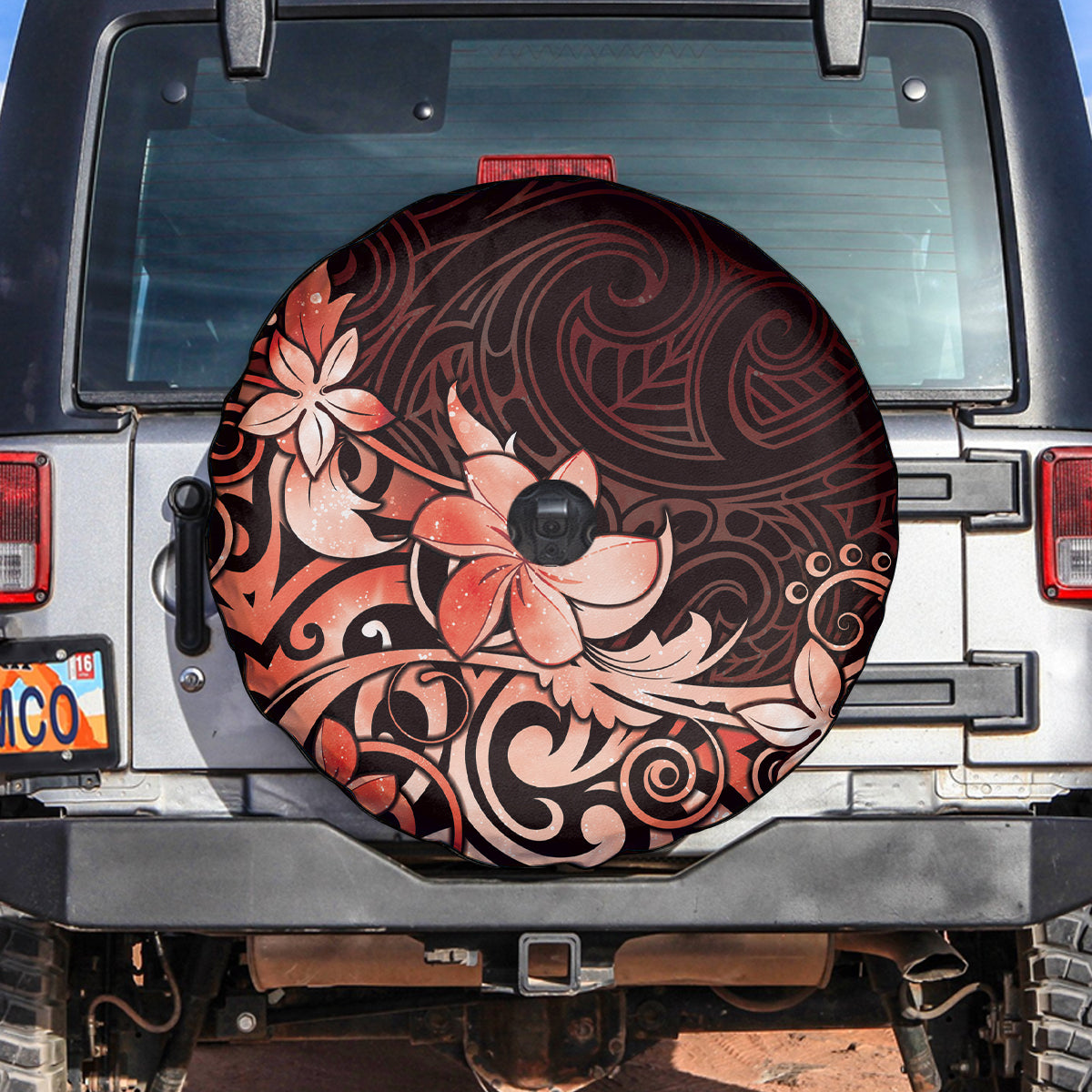 Matariki New Zealand Spare Tire Cover Maori Pattern Red Galaxy LT05 Red - Polynesian Pride