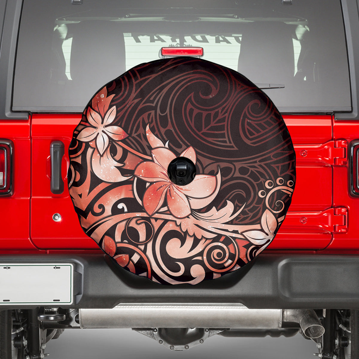 Matariki New Zealand Spare Tire Cover Maori Pattern Red Galaxy LT05 - Polynesian Pride