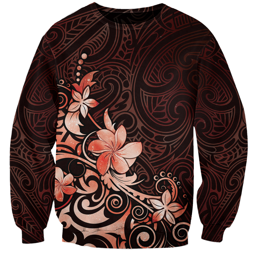 Matariki New Zealand Sweatshirt Maori Pattern Red Galaxy LT05 Unisex Red - Polynesian Pride