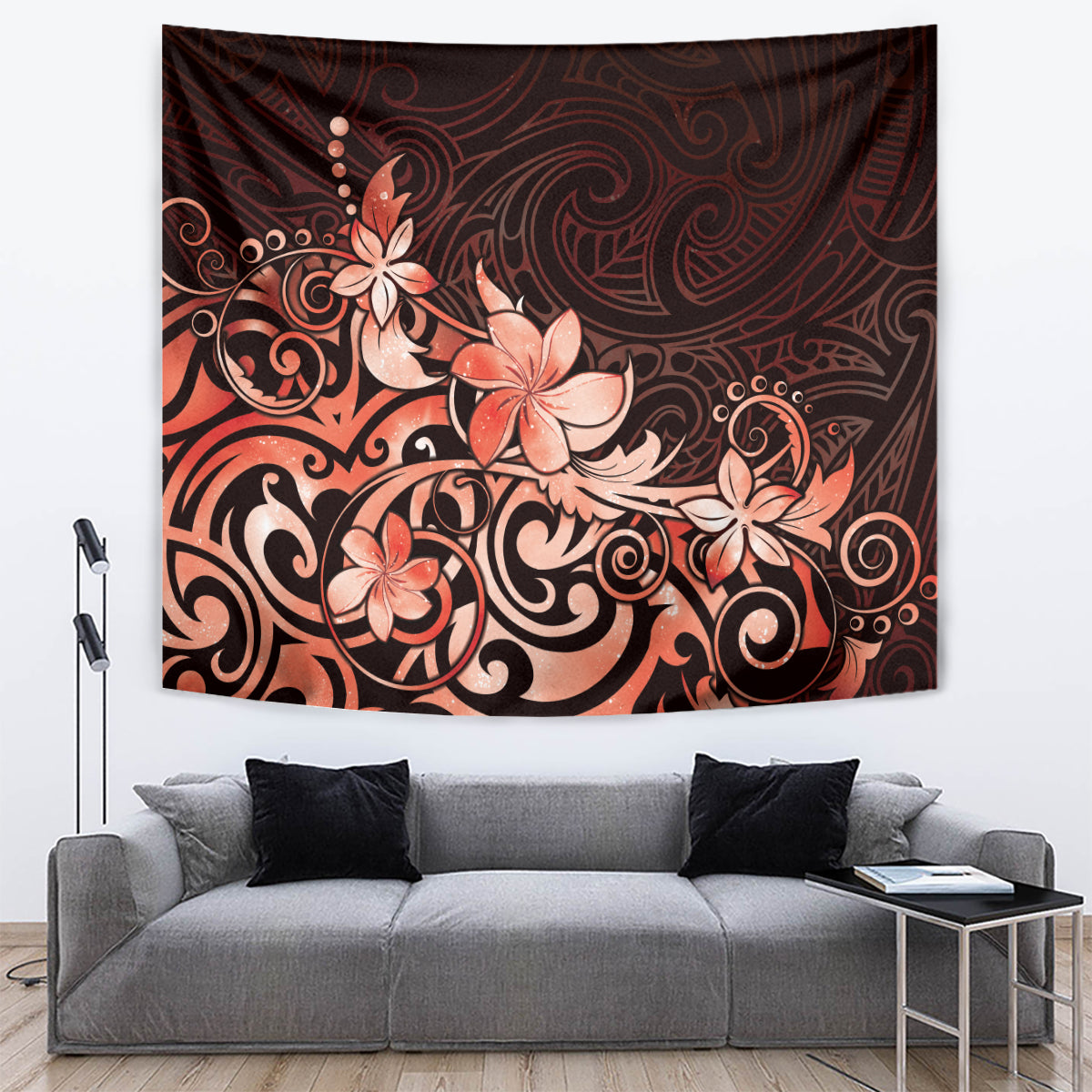 Matariki New Zealand Tapestry Maori Pattern Red Galaxy LT05 Red - Polynesian Pride