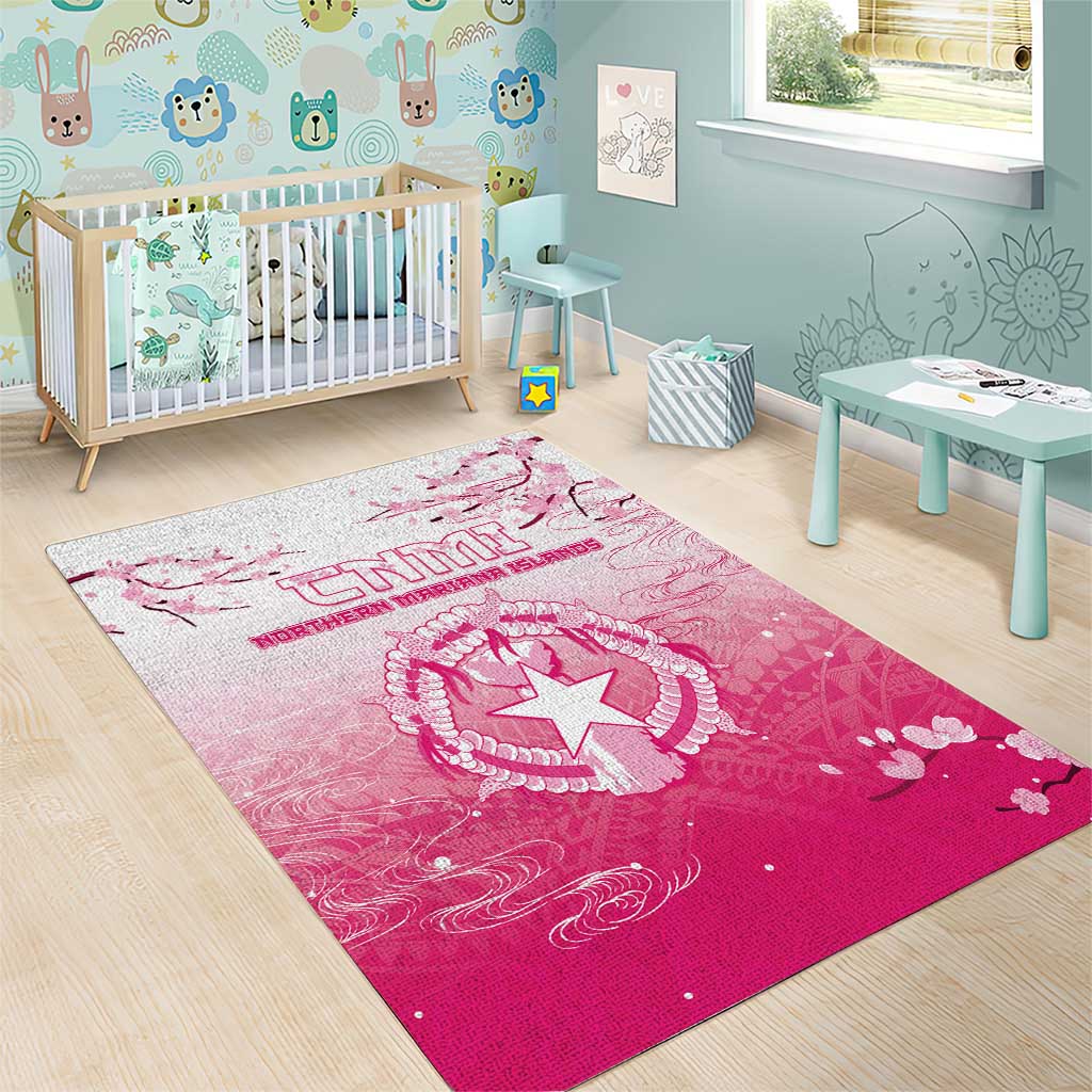 Sakura Marianas Area Rug CNMI Seal