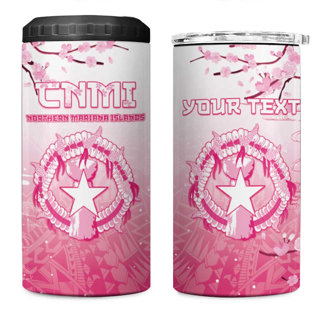 Personalized Sakura Marianas 4 in 1 Can Cooler Tumbler CNMI Seal