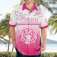 Personalized Sakura Marianas Hawaiian Shirt CNMI Seal