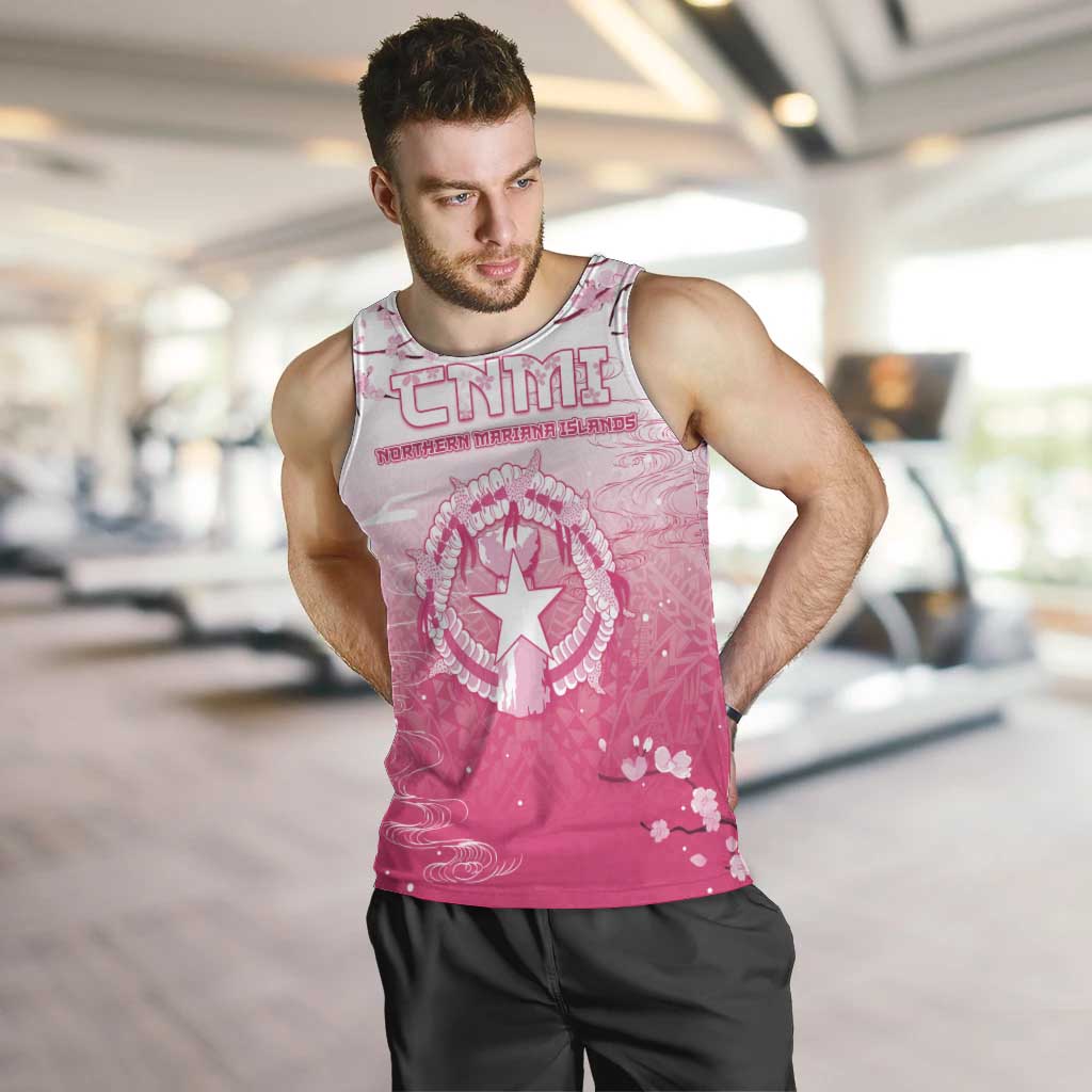 Personalized Sakura Marianas Men Tank Top CNMI Seal