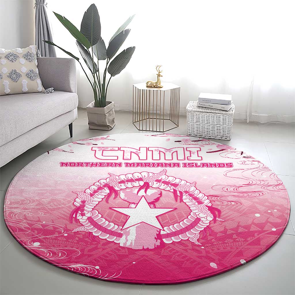 Sakura Marianas Round Carpet CNMI Seal LT05 - Polynesian Pride
