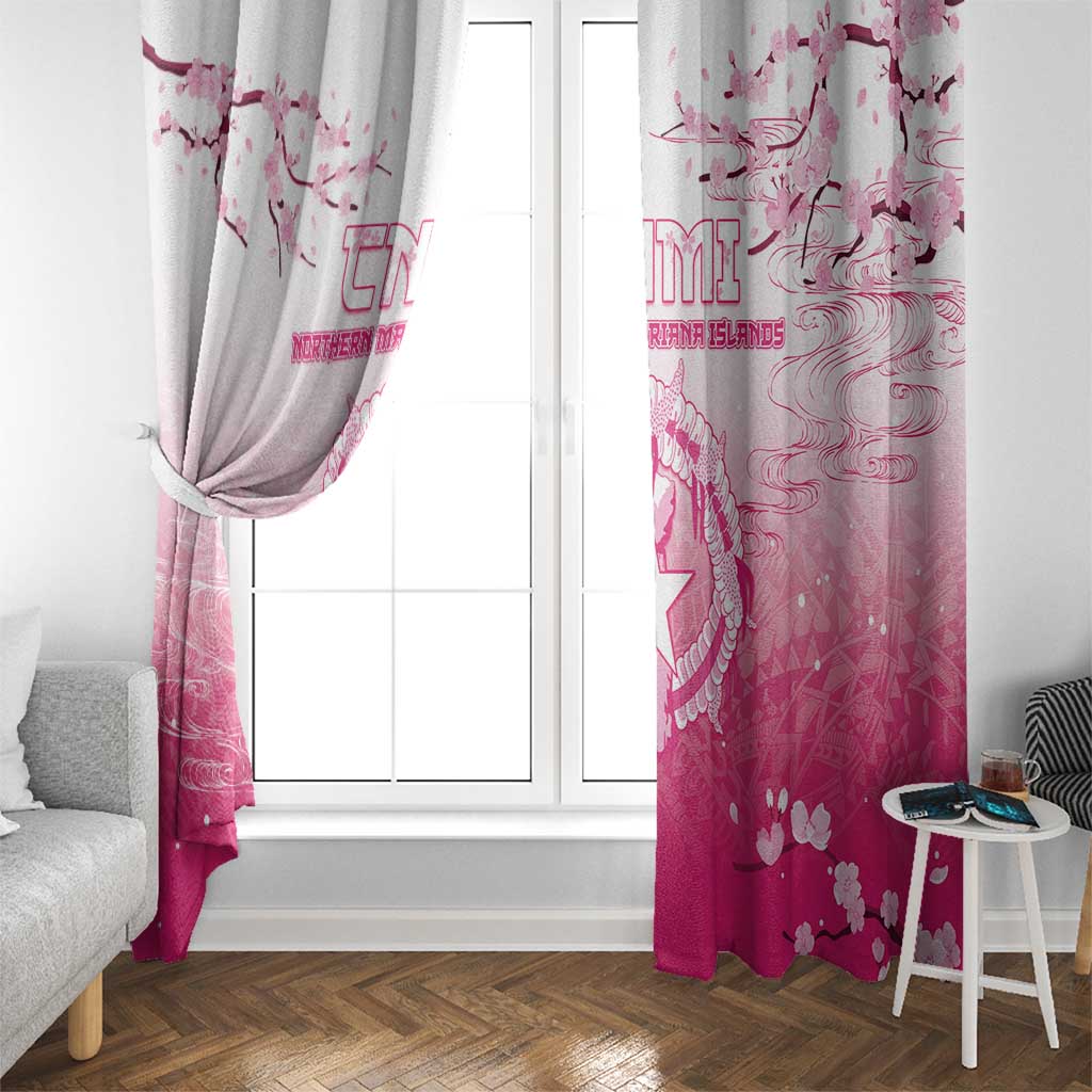 Sakura Marianas Window Curtain CNMI Seal