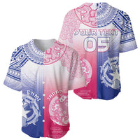 Custom Northern Mariana Islands And Japan Together Baseball Jersey