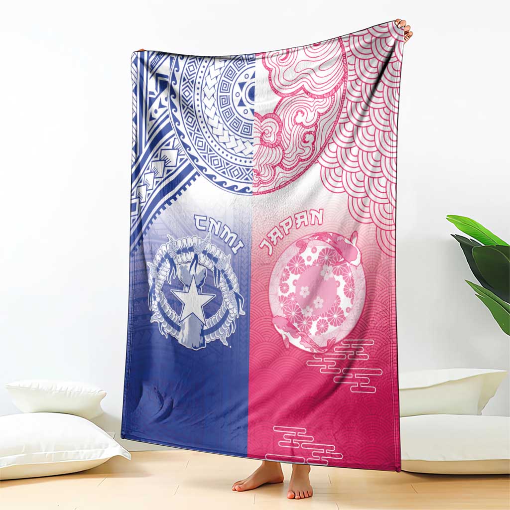 Northern Mariana Islands And Japan Together Blanket