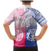 Custom Northern Mariana Islands And Japan Together Family Matching Mermaid Dress and Hawaiian Shirt