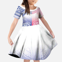 Custom Northern Mariana Islands And Japan Together Family Matching Short Sleeve Bodycon Dress and Hawaiian Shirt