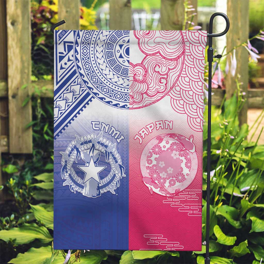 Northern Mariana Islands And Japan Together Garden Flag