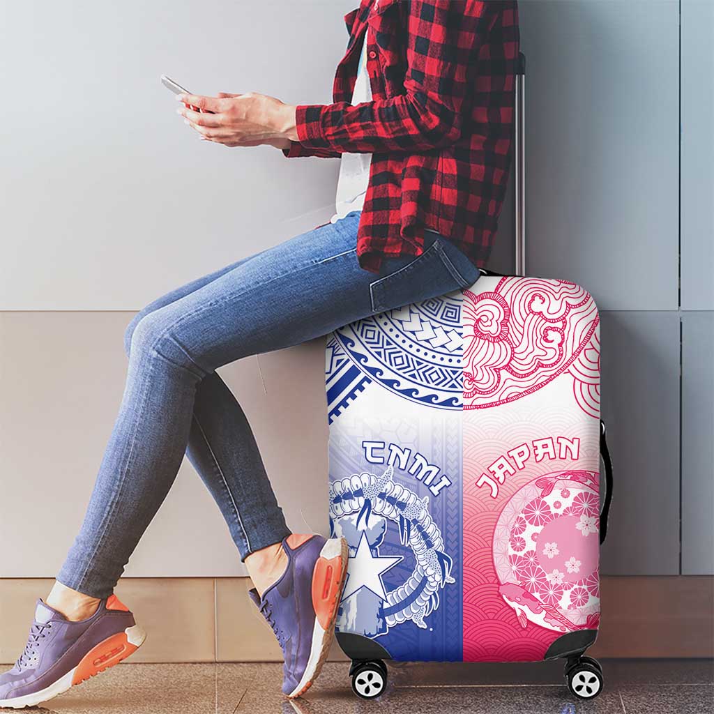 Northern Mariana Islands And Japan Together Luggage Cover