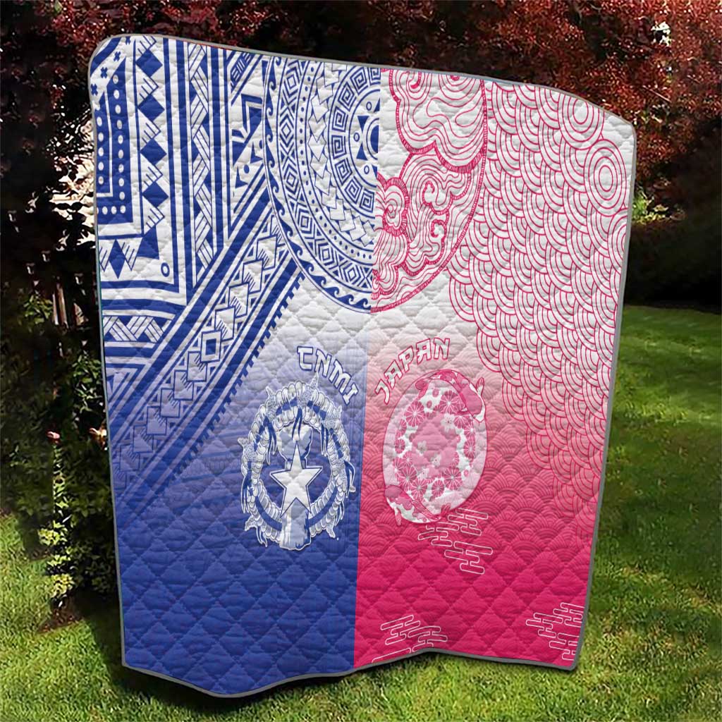 Northern Mariana Islands And Japan Together Quilt