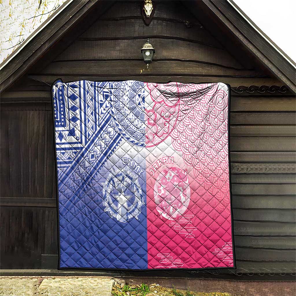 Northern Mariana Islands And Japan Together Quilt