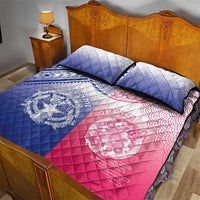 Northern Mariana Islands And Japan Together Quilt Bed Set