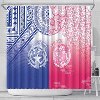 Northern Mariana Islands And Japan Together Shower Curtain