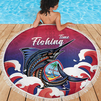 Guam Blue Marlin Fishing Beach Blanket Polynesian Style LT05 - Polynesian Pride