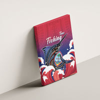 Guam Blue Marlin Fishing Canvas Wall Art Polynesian Style LT05 - Polynesian Pride