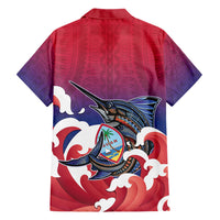 Guam Blue Marlin Fishing Hawaiian Shirt Polynesian Style LT05 - Polynesian Pride