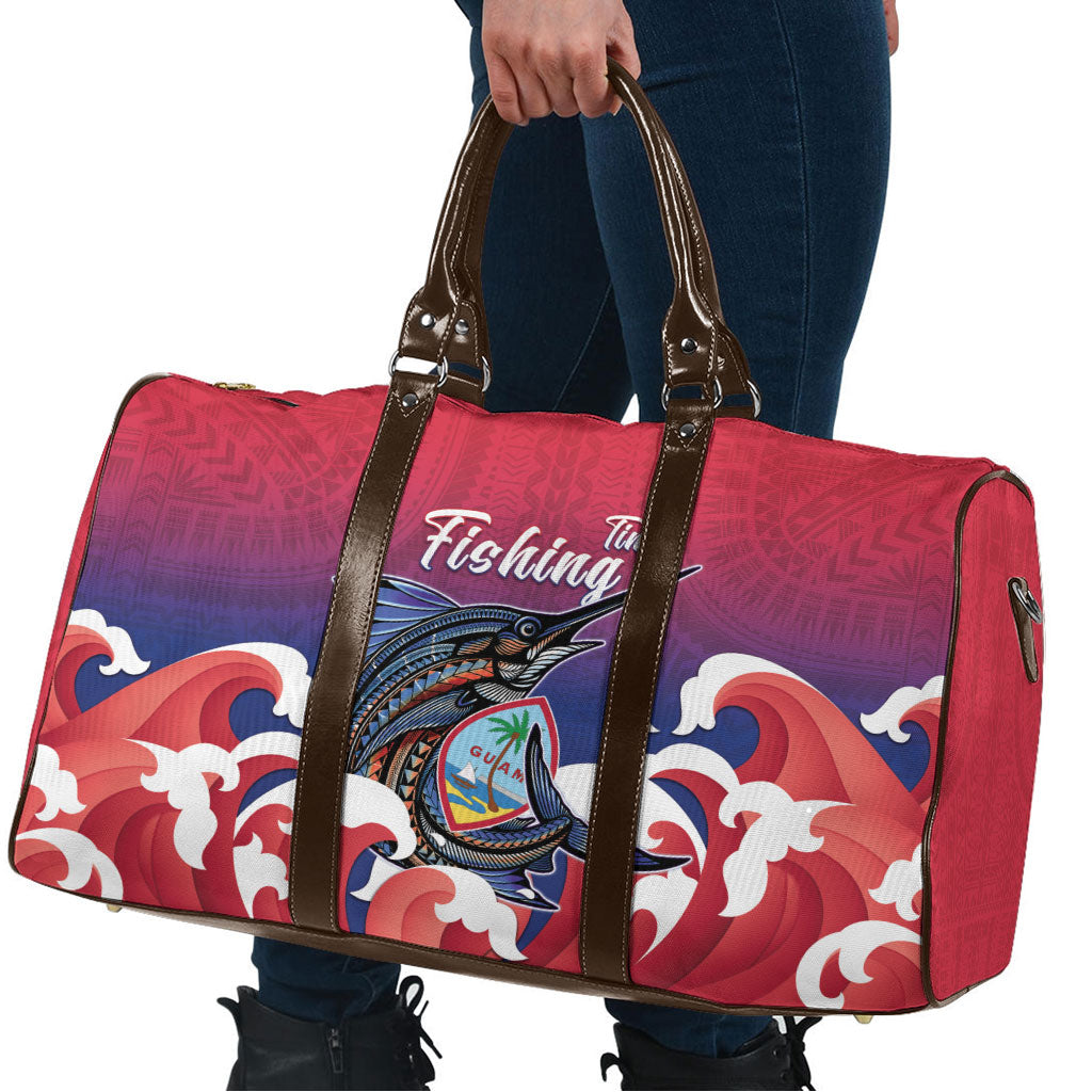 Guam Blue Marlin Fishing Travel Bag Polynesian Style