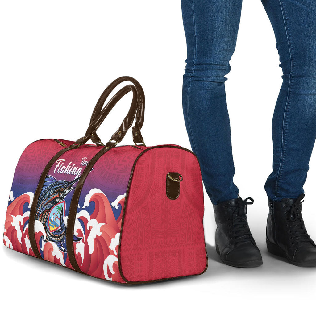 Guam Blue Marlin Fishing Travel Bag Polynesian Style