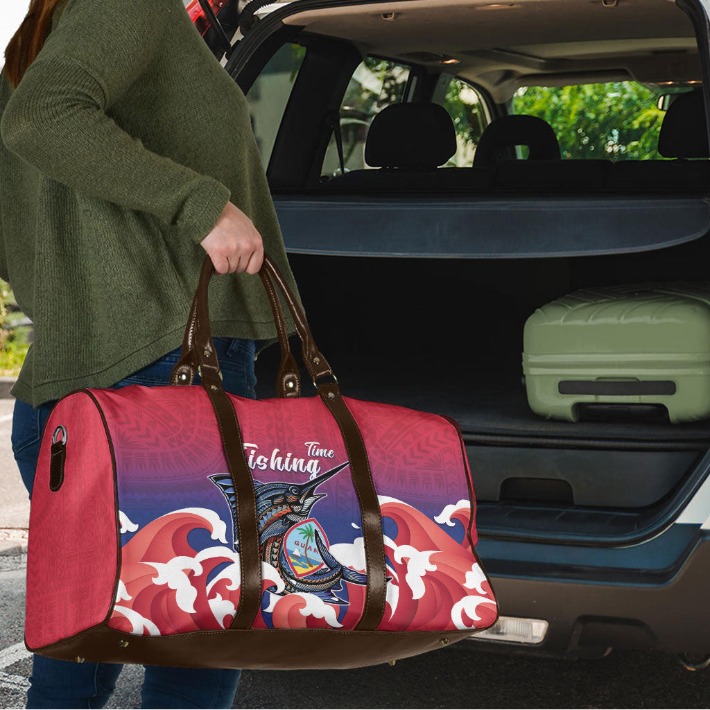 Guam Blue Marlin Fishing Travel Bag Polynesian Style
