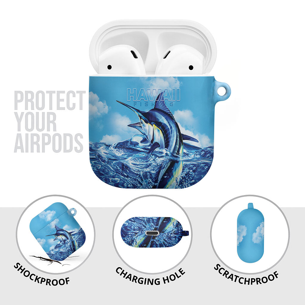 Hawaii Blue Marlin Fishing AirPods Case LT05 - Polynesian Pride