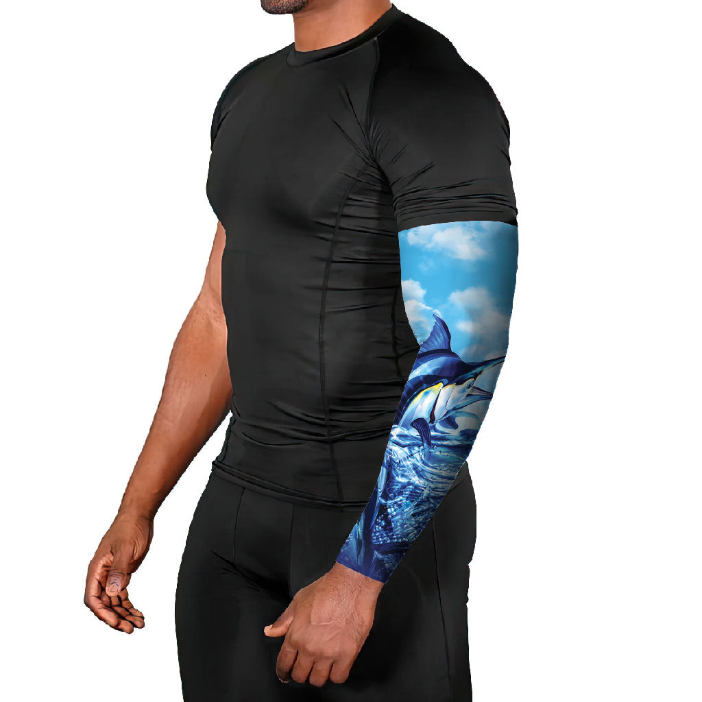 Hawaii Blue Marlin Fishing Arm Sleeves