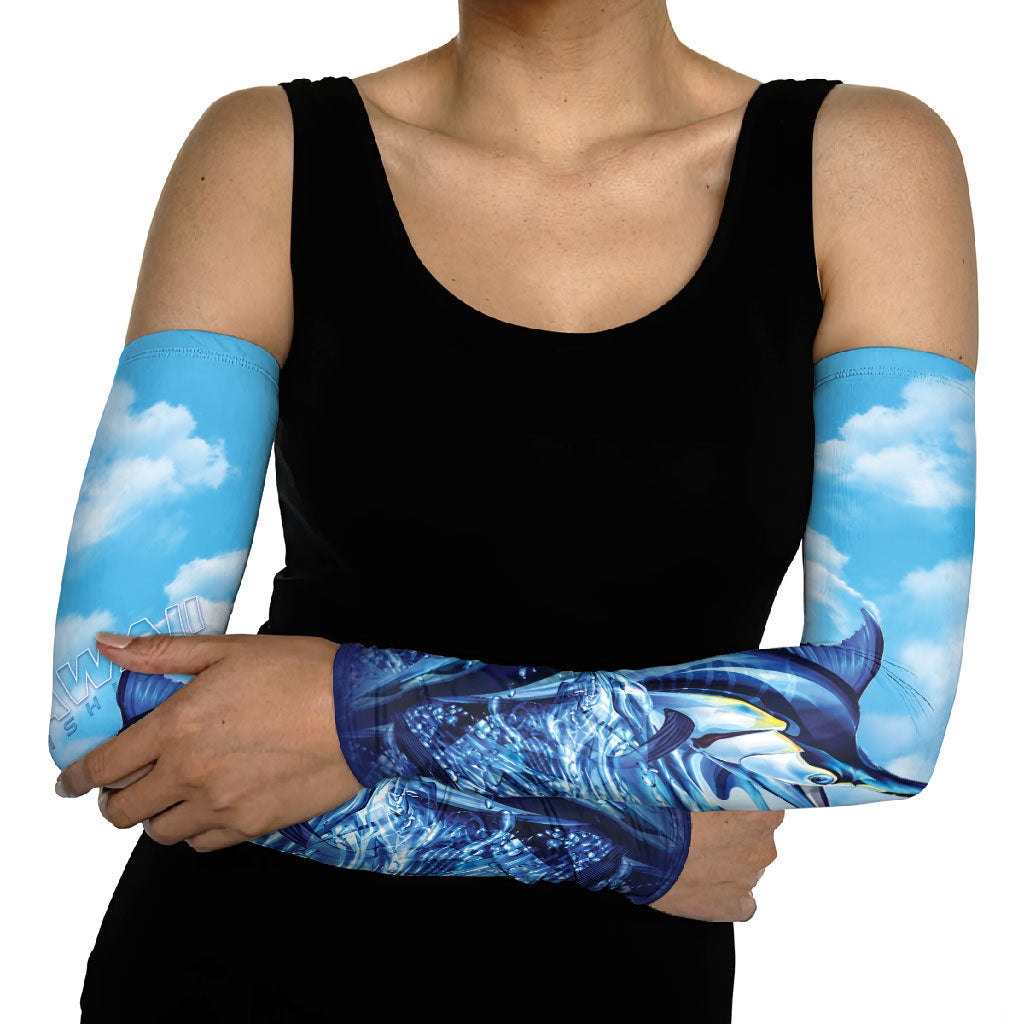 Hawaii Blue Marlin Fishing Arm Sleeves