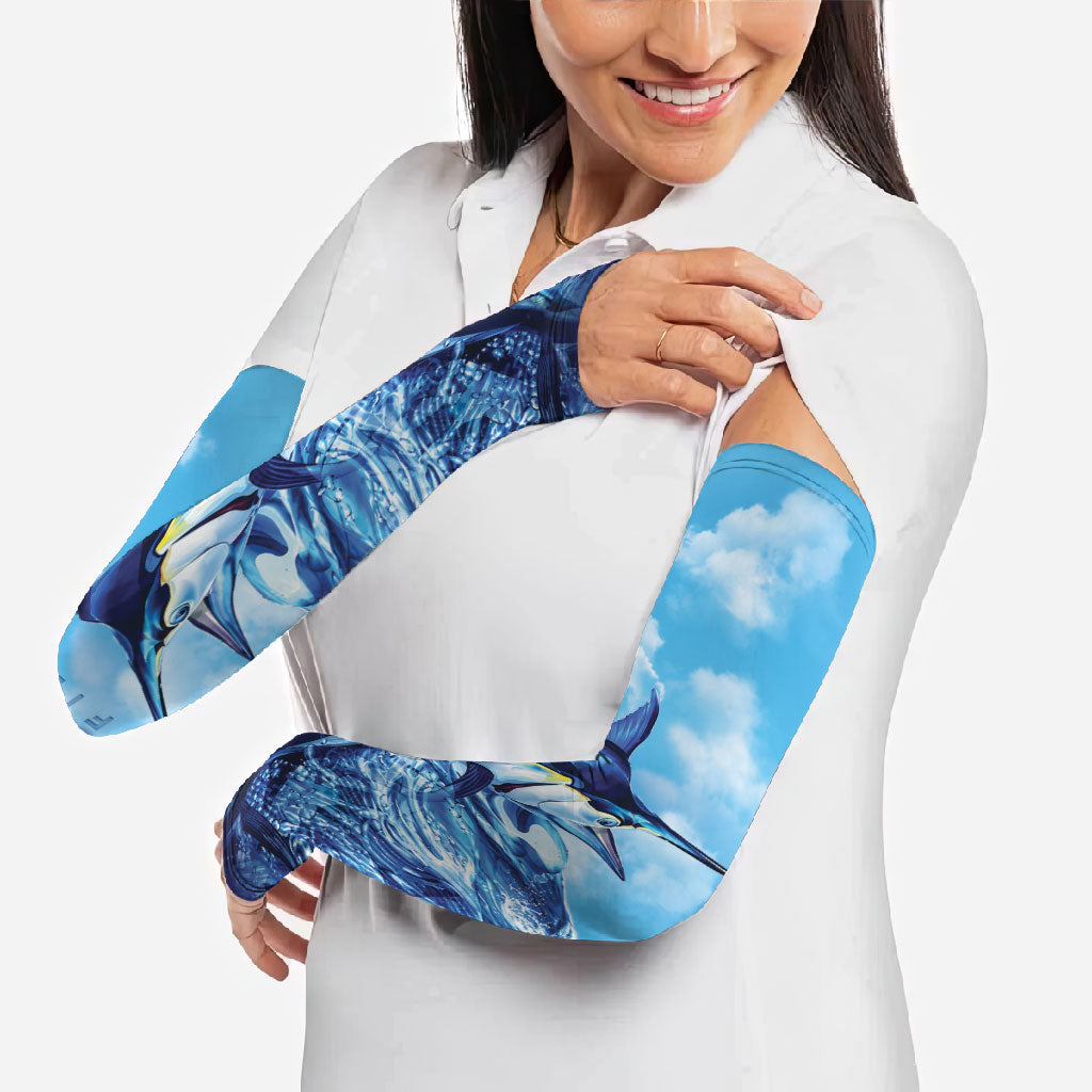 Hawaii Blue Marlin Fishing Arm Sleeves