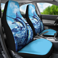 Hawaii Blue Marlin Fishing Car Seat Cover