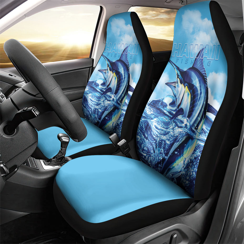 Hawaii Blue Marlin Fishing Car Seat Cover