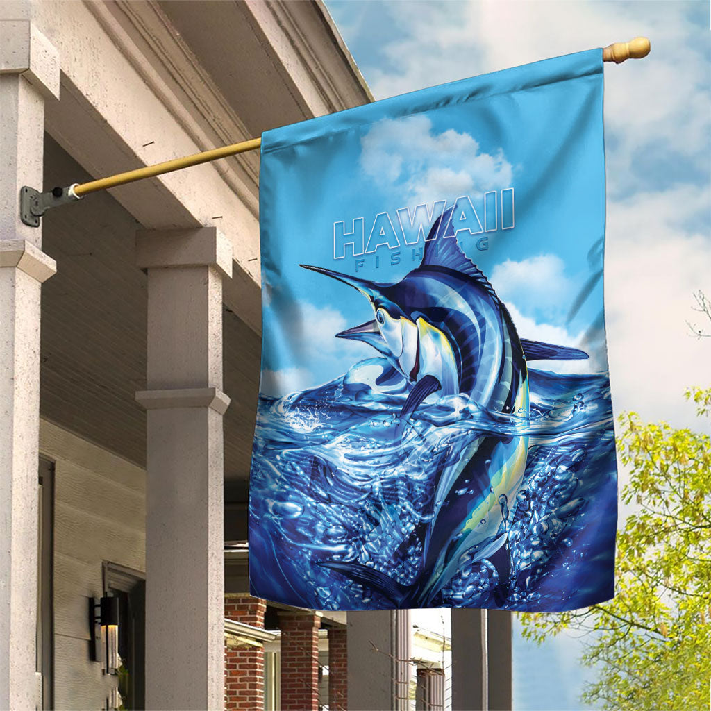 Hawaii Blue Marlin Fishing Garden Flag LT05 House Flag Blue - Polynesian Pride