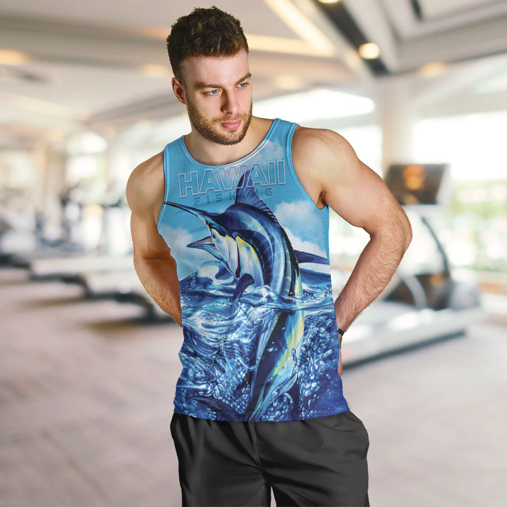 Hawaii Blue Marlin Fishing Men Tank Top
