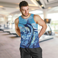 Hawaii Blue Marlin Fishing Men Tank Top