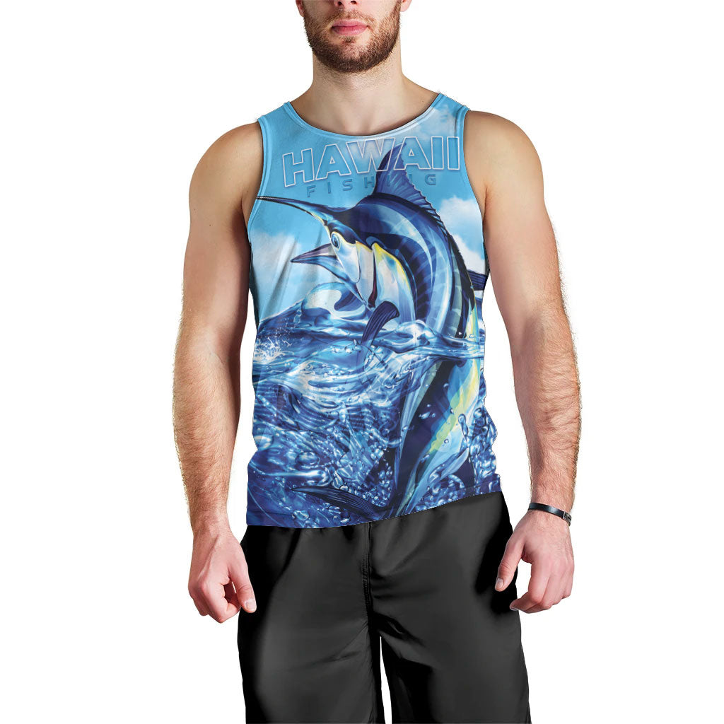 Hawaii Blue Marlin Fishing Men Tank Top