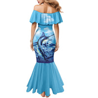 Hawaii Blue Marlin Fishing Mermaid Dress LT05 - Polynesian Pride