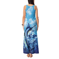 Hawaii Blue Marlin Fishing Tank Maxi Dress LT05 - Polynesian Pride