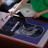 New Zealand Aotearoa Puzzle Blue Marlin Fishing Maori Pattern