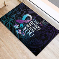 Polynesia Suicide Prevention Awareness Rubber Doormat Keep Going The World Needs You