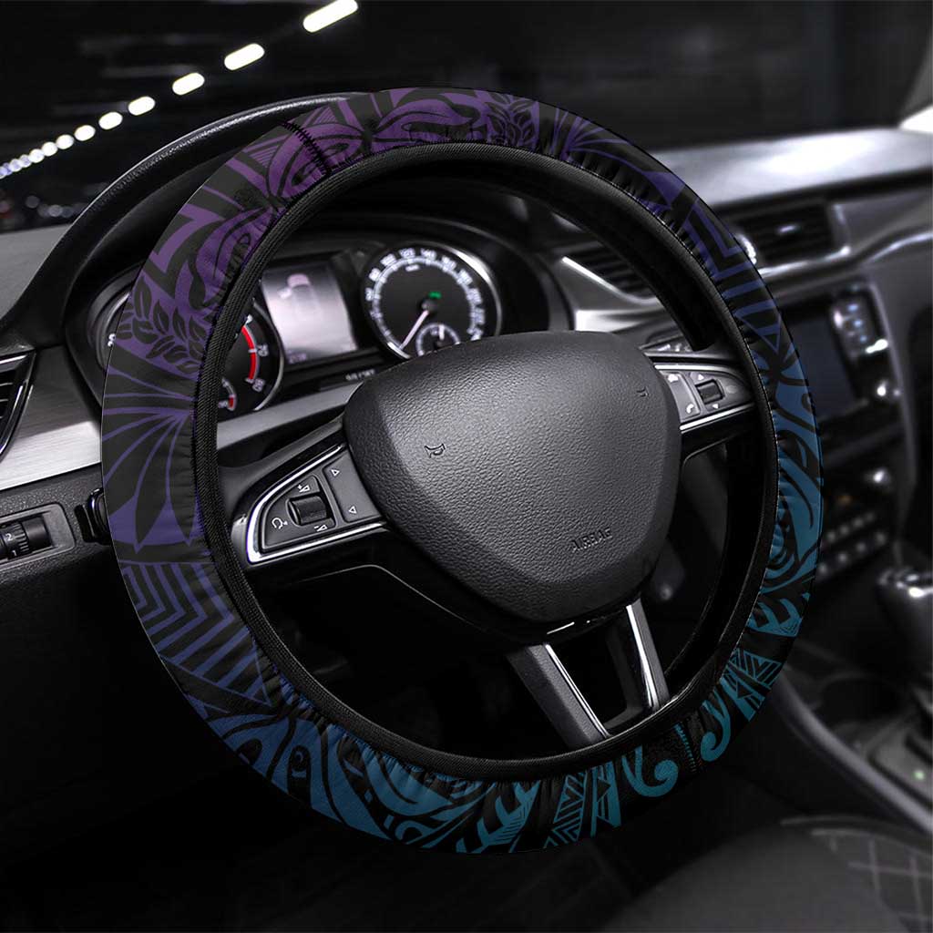 Polynesia Suicide Prevention Awareness Steering Wheel Cover Keep Going The World Needs You LT05 Universal Fit Purple - Polynesian Pride