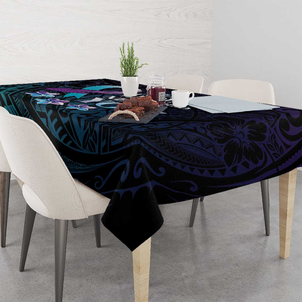 Polynesia Suicide Prevention Awareness Tablecloth Keep Going The World Needs You