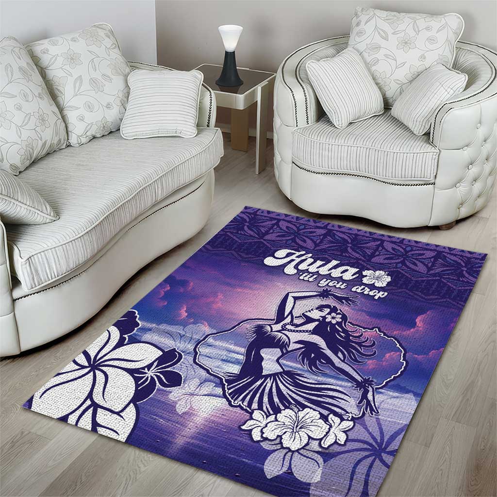 Aloha Hawaii Kauai Island Area Rug Hula Till You Drop