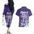 Aloha Hawaii Kauai Island Couples Matching Off The Shoulder Long Sleeve Dress and Hawaiian Shirt Hula Till You Drop