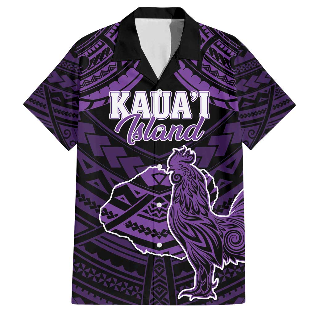 Personalised Hawaii Kauai Island Family Matching Long Sleeve Bodycon Dress and Hawaiian Shirt Rooster Tribal Tattoo Simple Style